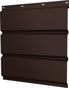 картинка Софит металлический Классик Grand Line без перфорации 0,4 PE с пленкой RAL 8017 шоколад Центр Кровли