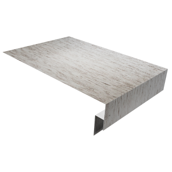 картинка Планка околооконная сложная 250х50х12 (j-фаска) 0,45 Print Elite Snow Wood TwinColor (2м) Центр Кровли