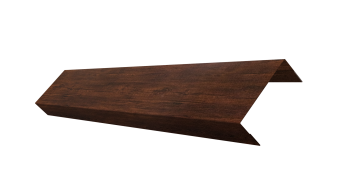 картинка Ламель лицевая 50 забора жалюзи Texas 0,45 Print-Double Premium с пленкой Cherry Wood Dark F Центр Кровли