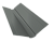 Планка ендовы верхней фигурной 150x150 0,45 PE с пленкой RAL 7005 мышино-серый (3м) Центр Кровли