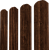 Штакетник Twin XL фигурный Grand Line 0,45 Print Elite Cherry Wood TwinColor Центр Кровли