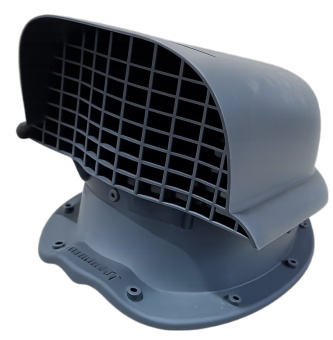 картинка Вентиль кровельный Krovent KTV-Kredo для металлочерепицы Кредо серый Центр Кровли