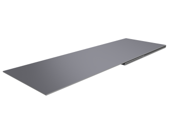 картинка Планка финишная 48х25 0,45 Drap TX RAL 7004 сигнальный серый (3м) Центр Кровли