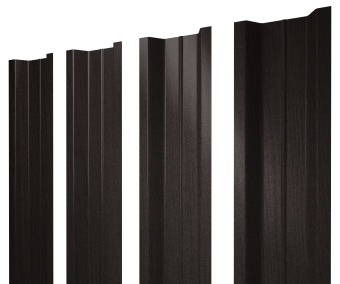 фото Штакетник П-образный В с прямым резом 0,45 Print Elite Coffee Wood TwinColor Центр Кровли картинка Штакетник П-образный В с прямым резом 0,45 Print Elite Coffee Wood TwinColor Центр Кровли