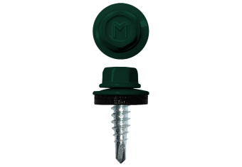 картинка Саморез по металлу Daxmer  4,8х19 RAL 6005 (5000) сверло №2 Центр Кровли