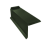 Планка торцевая сегментная 20мм Левая 0,5 Satin Matt TX RAL 6020 хромовая зелень Центр Кровли