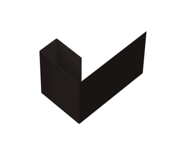 картинка Финишный профиль фибросайдинга 0,45 Drap-double TX RR 32 темно-коричневый (3м) Центр Кровли