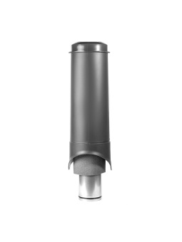 картинка Выход вентиляции Krovent Pipe-VT 150/700 изолированный серый Центр Кровли