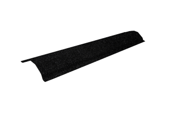 картинка Планка конька ребрового для композитной черепицы Grand Line черный кофе (1,25м) Центр Кровли