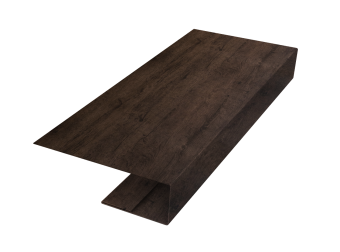 картинка J-Профиль 12мм 0,45 Print-Double Elite Antique Wood (3м) Центр Кровли