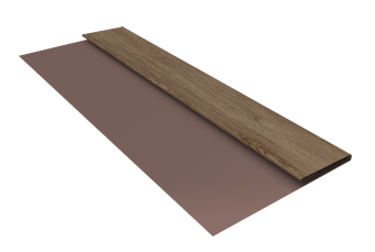 картинка Планка стартовая БХ new 0,45 Print Elite White Wood TwinColor (2м) Центр Кровли