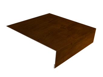 картинка Планка лобовая/околооконная простая 190х50 0,45 Print-Double Premium Golden Wood Intense F (3м) Центр Кровли