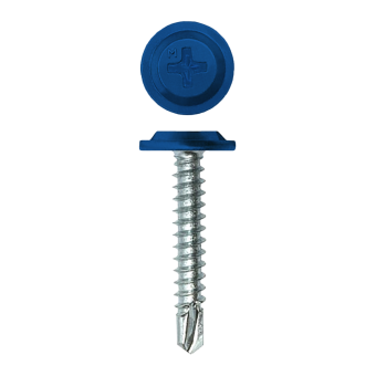 картинка Саморез ПШС Daxmer Pro 4,2х25 (500 шт) шлиц PH2 RAL 5005 Центр Кровли