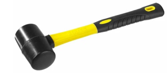 картинка Киянка резиновая Stayer черная, фиберглассовая рукоятка 680г (2054-75) Центр Кровли