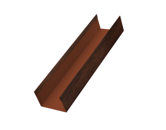 картинка Стойка жалюзи Milan,Tokyo 0,45 Print Premium Cherry Wood Dark FTC (3м) Центр Кровли