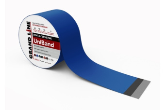 картинка Лента герметизирующая Grand Line UniBand самоклеящаяся 3мх10см RAL 5005 синяя Центр Кровли