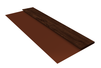 картинка Планка стартовая БХ new 0,45 Print Elite Cherry Wood TwinColor (3м) Центр Кровли
