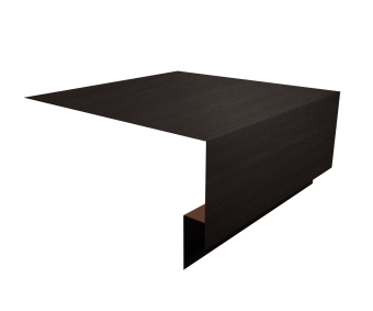 картинка Планка околооконная сложная 250х75х18 (j-фаска) 0,45 Print Elite Coffee Wood TwinColor (2м) Центр Кровли