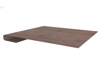 картинка Планка завершающая 0,45 Print Elite White Wood TwinColor (3м) Центр Кровли