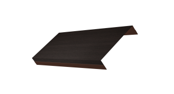 картинка Ламель обратная 125 забора жалюзи Texas 0,45 Print Elite Coffee Wood TwinColor Центр Кровли