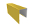 Планка П-образная заборная 17 0,45 PE с пленкой RAL 1018 цинково-желтый (3м) Центр Кровли