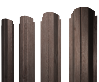 фото Штакетник П-образный А фигурный 0,45 Print Elite White Wood TwinColor Центр Кровли картинка Штакетник П-образный А фигурный 0,45 Print Elite White Wood TwinColor Центр Кровли