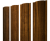 Штакетник Круглый с прямым резом 0,45 Print-Double Elite Golden Wood Центр Кровли