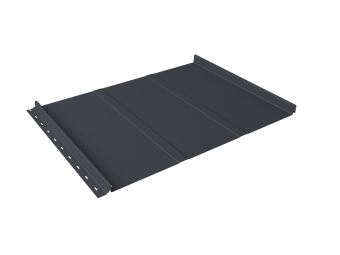 картинка Кликфальц Line Grand Line 0,5 Satin Matt TX с пленкой на замках RAL 7024 мокрый асфальт Центр Кровли