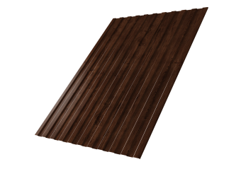 картинка Профнастил С8A v03 0,45 Print Elite с пленкой Cherry Wood TwinColor Центр Кровли