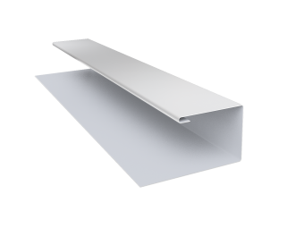 картинка Планка П-образная БХ new 0,5 Satin с пленкой RAL 9003 сигнальный белый (3м) Центр Кровли