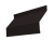 Ламель жалюзи Milan new 0,45 Drap-double TX RAL 9005 черный Центр Кровли