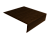 Планка лобовая/околооконная простая 190х50 0,45 Print Elite Choco Wood TwinColor (3м) Центр Кровли