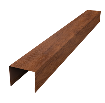 картинка Крышка для забора жалюзи Palermo 0,45 Print-Double Premium Golden Wood Fresh (2,5м) Центр Кровли
