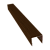 картинка Планка П-образная заборная 24 0,45 Print Elite Choco Wood TwinColor (2м) Центр Кровли Планка П-образная заборная 24 0,45 Print Elite Choco Wood TwinColor (2м) Центр Кровли