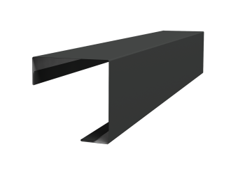 картинка Угол внешний простой фальц 0,5 Satin с пленкой RAL 7016 антрацитово-серый (2м) Центр Кровли
