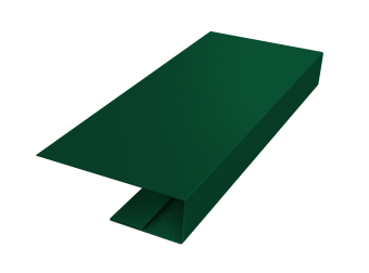 картинка J-Профиль 12мм 0,45 PE-Double с пленкой RAL 6005 зеленый мох (3м) Центр Кровли