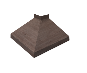 картинка Угол отлива внешний 100 0,45 Print Elite с пленкой White Wood TwinColor Центр Кровли