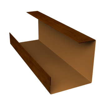 картинка Планка угла внутреннего составная нижняя 0,4 Print Premium Golden Wood Intense FTC (3м) Центр Кровли