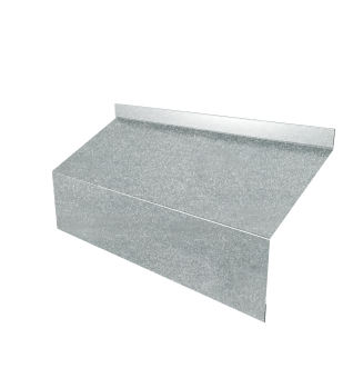 картинка Ламель забора жалюзи Milan/Milan new стартовая/финишная для калиток и ворот 0,5 Zn Центр Кровли