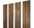 Штакетник Twin с прямым резом 0,45 Print Premium Pine Wood Fresh Центр Кровли