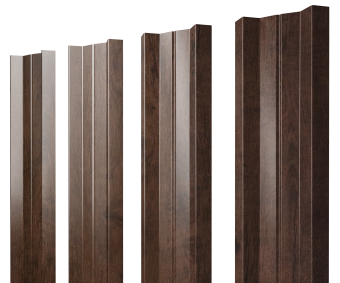 картинка Штакетник М-образный В с прямым резом 0,45 Print Premium Antique Wood TwinColor Центр Кровли