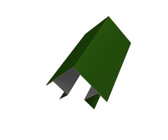 фото Угол внешний сложный Кликфальц Pro 0,45 PE с пленкой RAL 6002 лиственно-зеленый (2м) Центр Кровли картинка Угол внешний сложный Кликфальц Pro 0,45 PE с пленкой RAL 6002 лиственно-зеленый (2м) Центр Кровли