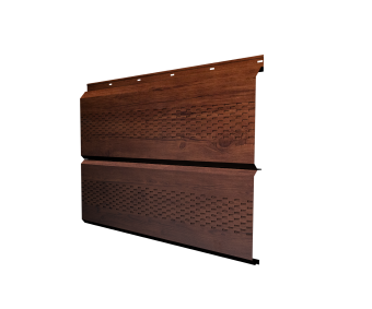 картинка Софит ЭкоБрус new c перфорацией 0,45 Print Premium Cherry Wood Fresh TwinColor Центр Кровли