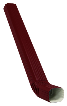 картинка Труба прямоугольная с коленом Vortex 3м RAL 3005 Центр Кровли