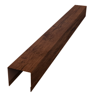 картинка Стойка боковая крепежная для забора жалюзи Palermo 0,45 Print Premium Cherry Wood Fresh TwinColor (1,8м) Центр Кровли