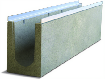 фото Лоток водоотводный бетоннный Aquastok Optima 100 №10 (Н-205/210) Центр Кровли картинка Лоток водоотводный бетоннный Aquastok Optima 100 №10 (Н-205/210) Центр Кровли