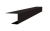 Планка завершающая для Кликфальц Pro 0,45 PE-Double с пленкой RAL 9005 черный (2м) Центр Кровли