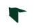Планка ветровая с отгибом для мягкой кровли 100х20х70 0,5 Satin с пленкой RAL 6005 зеленый мох (3м) Центр Кровли