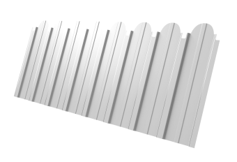 фото Профнастил C10A фигурный 0,5 PE с пленкой RAL 9003 сигнальный белый Центр Кровли картинка Профнастил C10A фигурный 0,5 PE с пленкой RAL 9003 сигнальный белый Центр Кровли