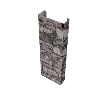 фото Полустолб для С20 0,45 Print Elite с пленкой Fine Stone TwinColor (L3,0) Центр Кровли картинка Полустолб для С20 0,45 Print Elite с пленкой Fine Stone TwinColor (L3,0) Центр Кровли